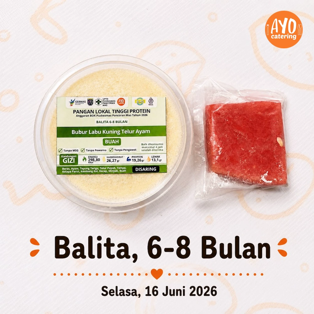 Foto menu Balita 6-8 Bulan PMT Ayo Catering Depok 2026-06-16