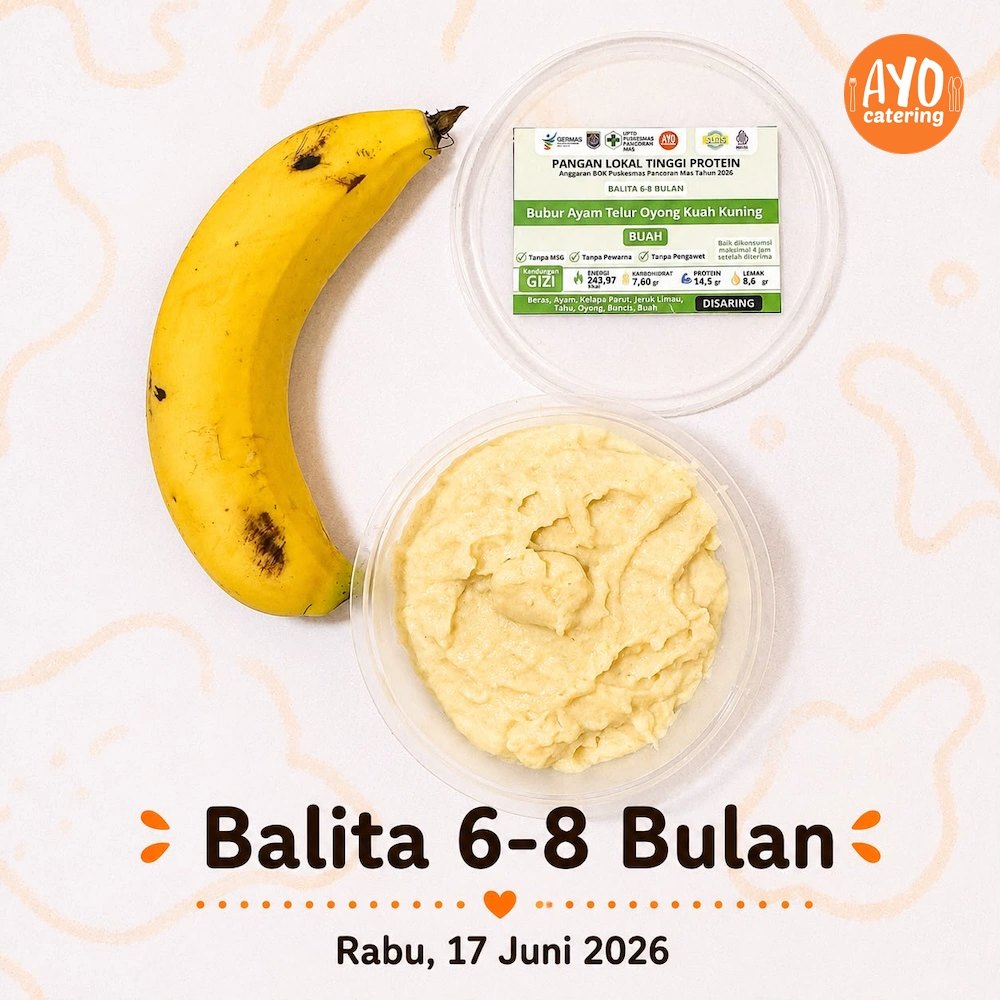 Foto menu Balita 6-8 Bulan PMT Ayo Catering Depok 2026-06-17